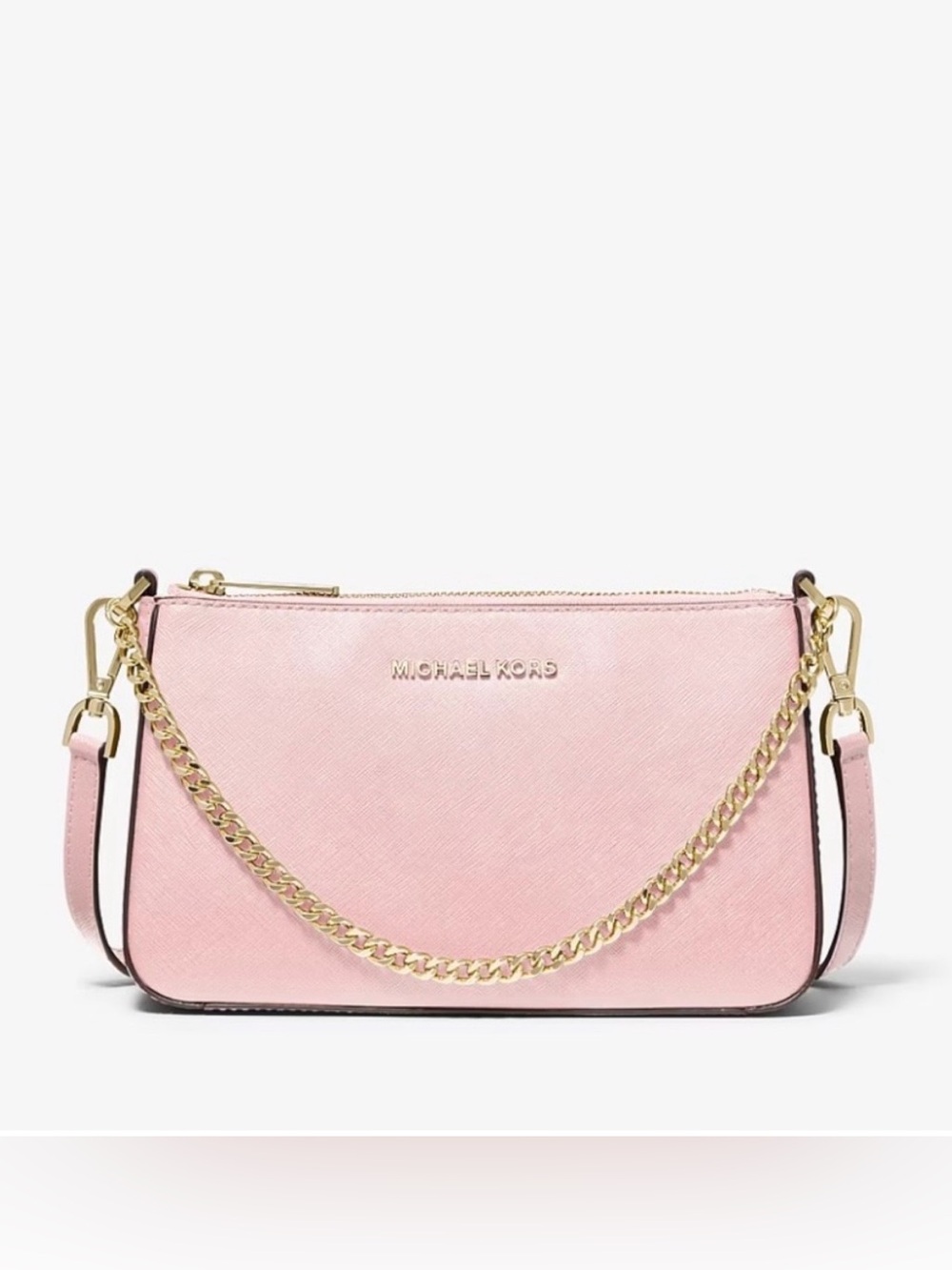 MICHEAL KORS 100% Leather, Powder Blush w/ Gold Accents, also red & black